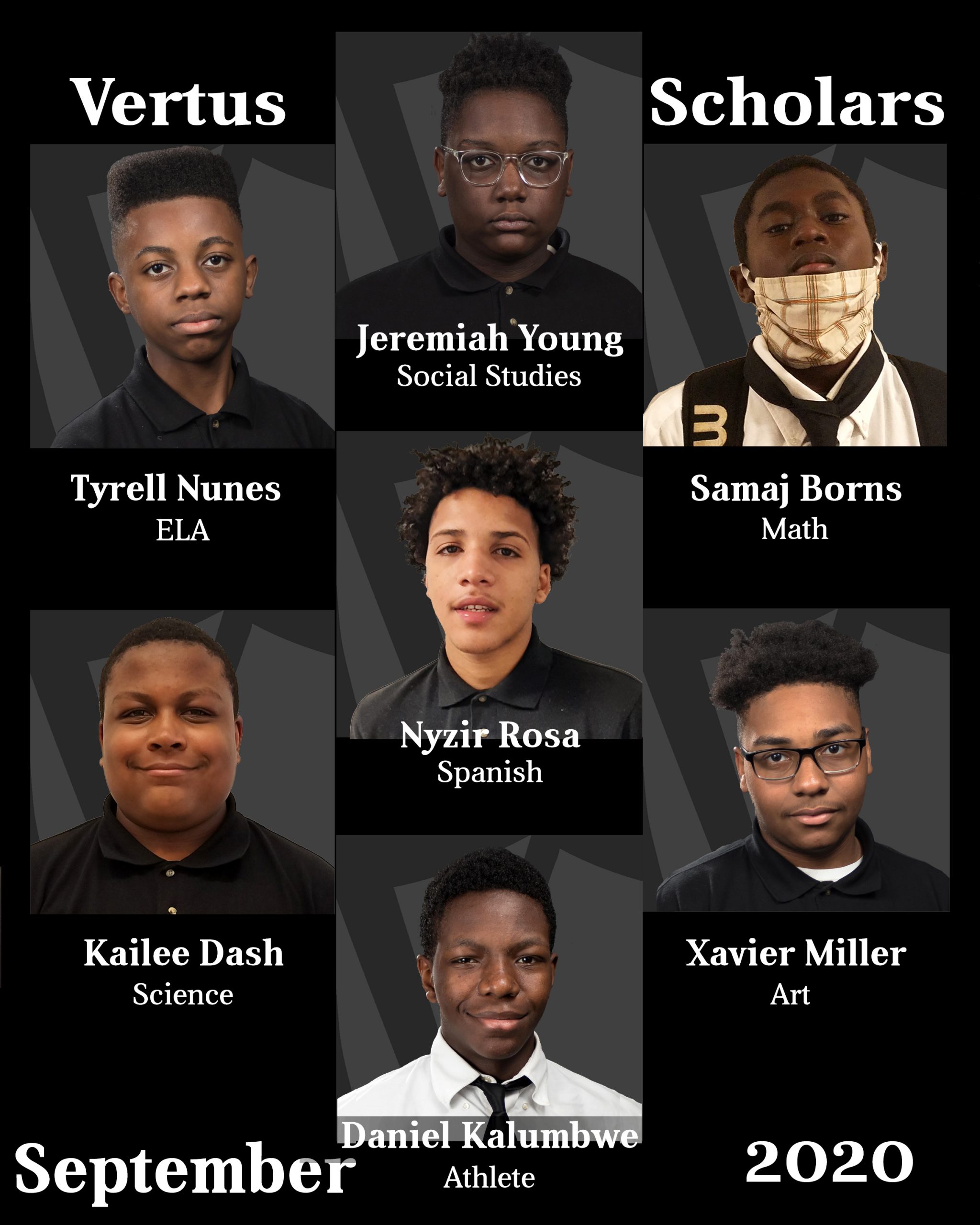 Vertus Scholars - September 2020