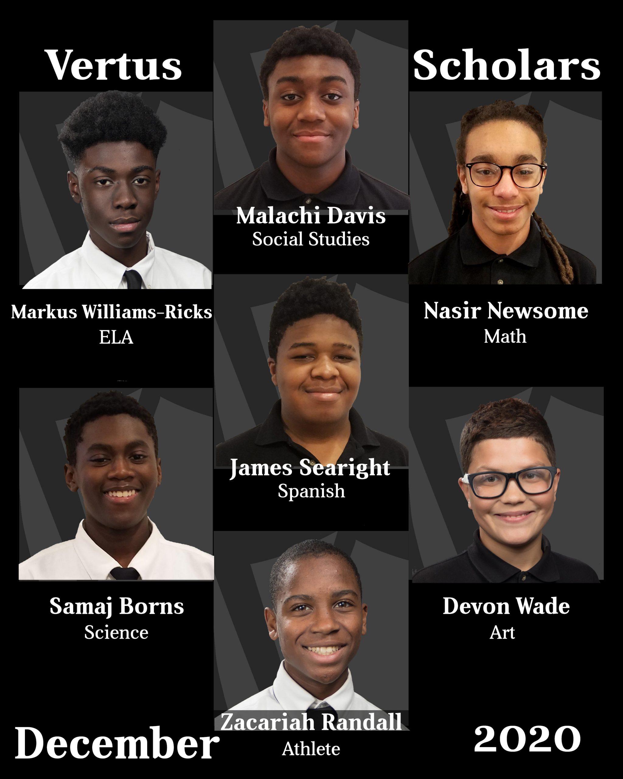 Vertus Scholars - December 2020
