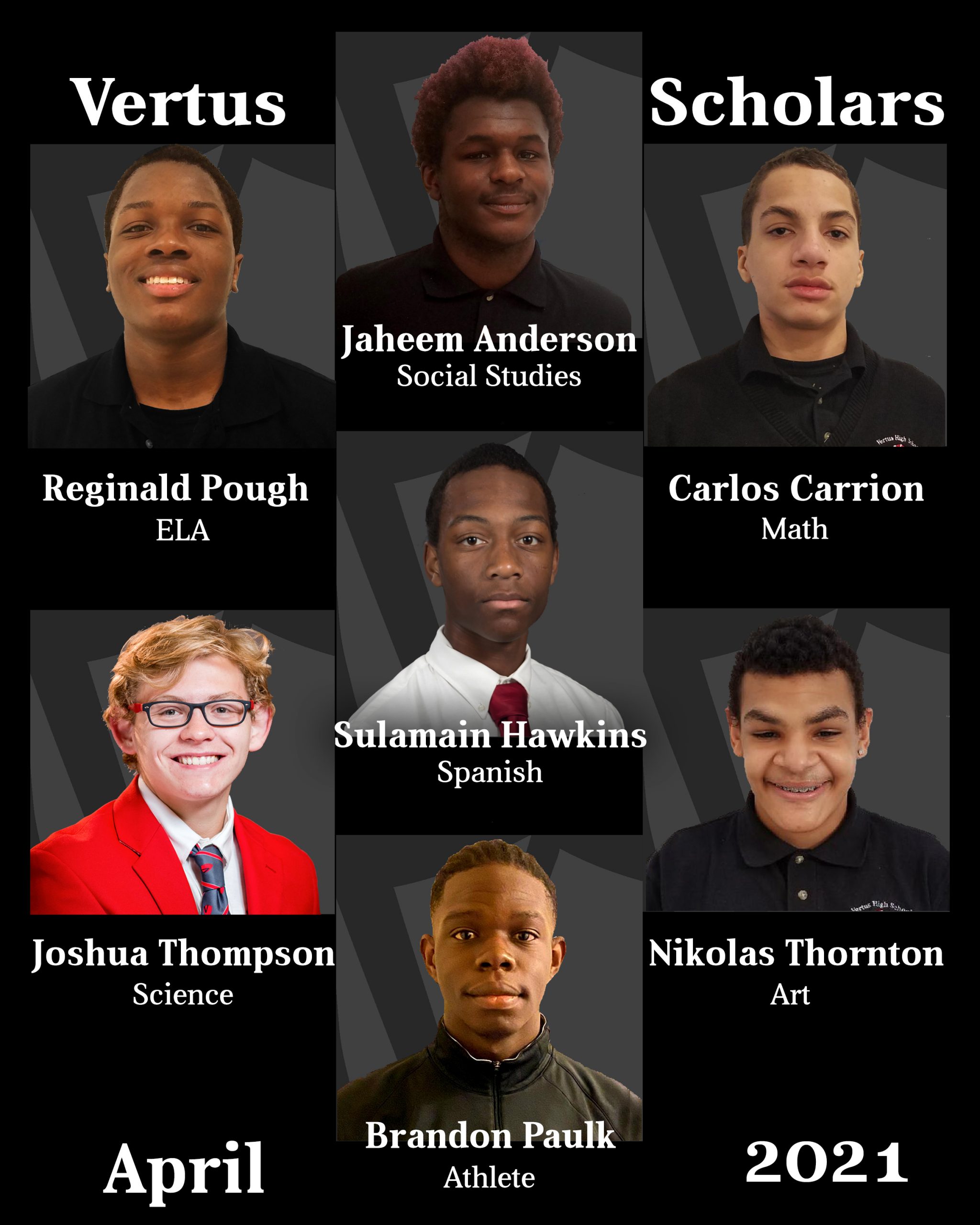 Vertus Scholars - April 2021
