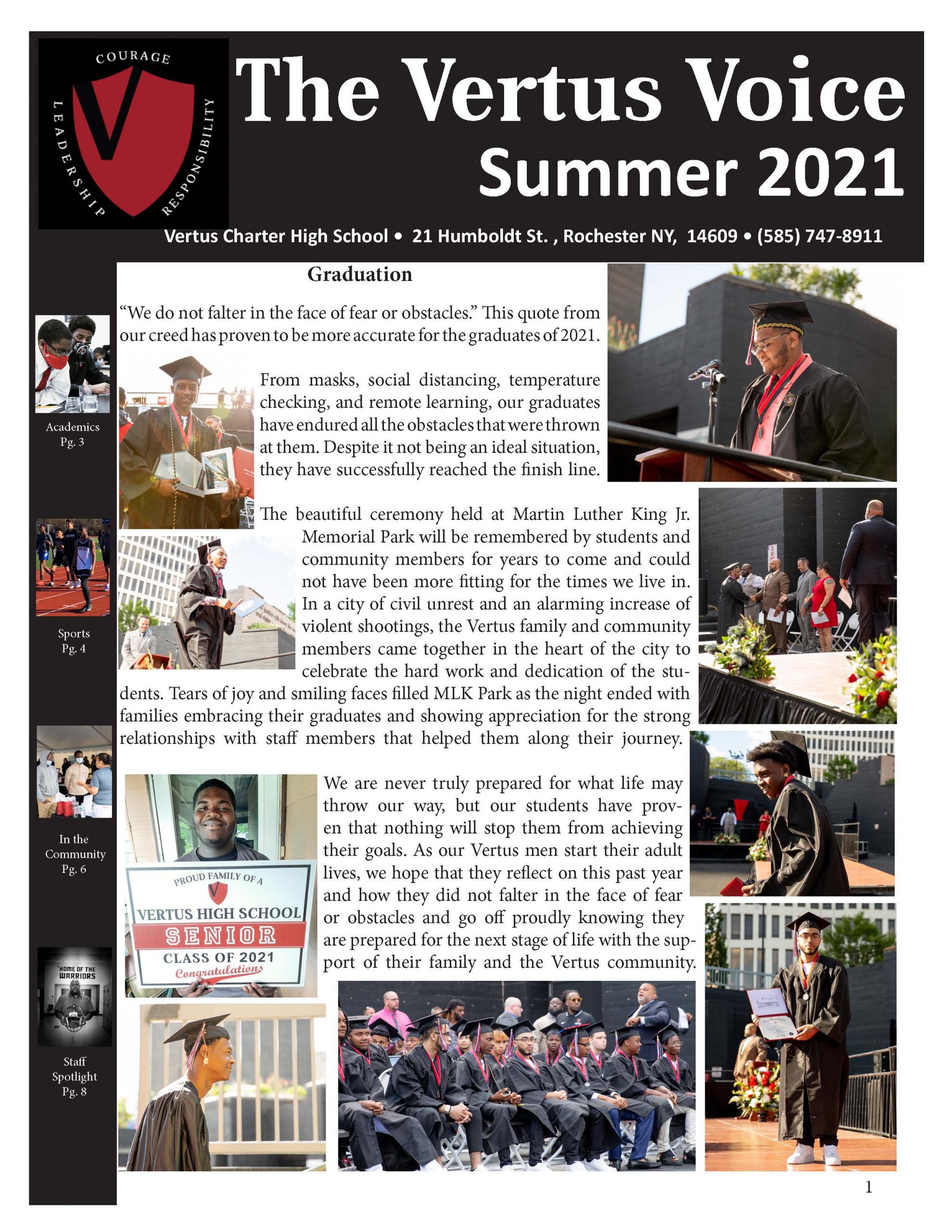 Newsletter Cover - Summer 2021